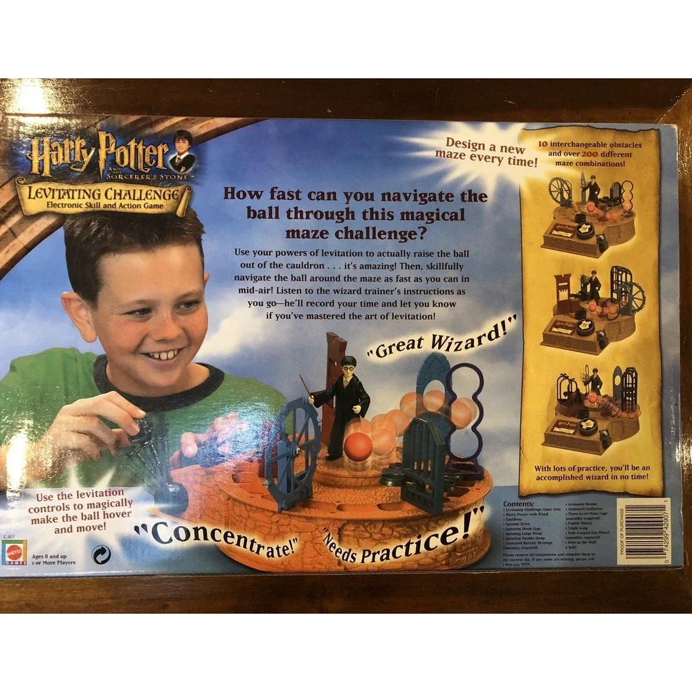 Vintage Harry Potter and the Sorcerer's Stone Levitating Challenge Game 2001 - Picture 8 of 13